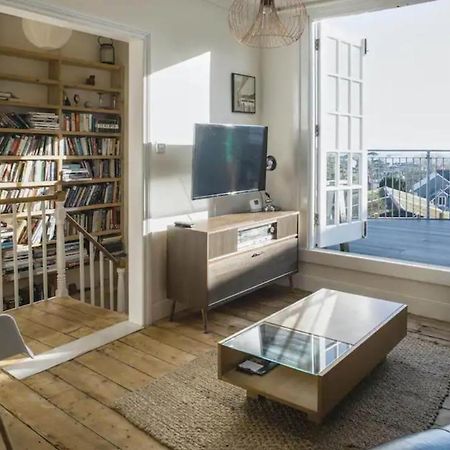 Falmouth Townhouse With Panoramic Sea View Terrace Exterior foto