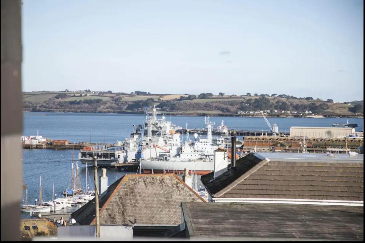 Falmouth Townhouse With Panoramic Sea View Terrace Exterior foto
